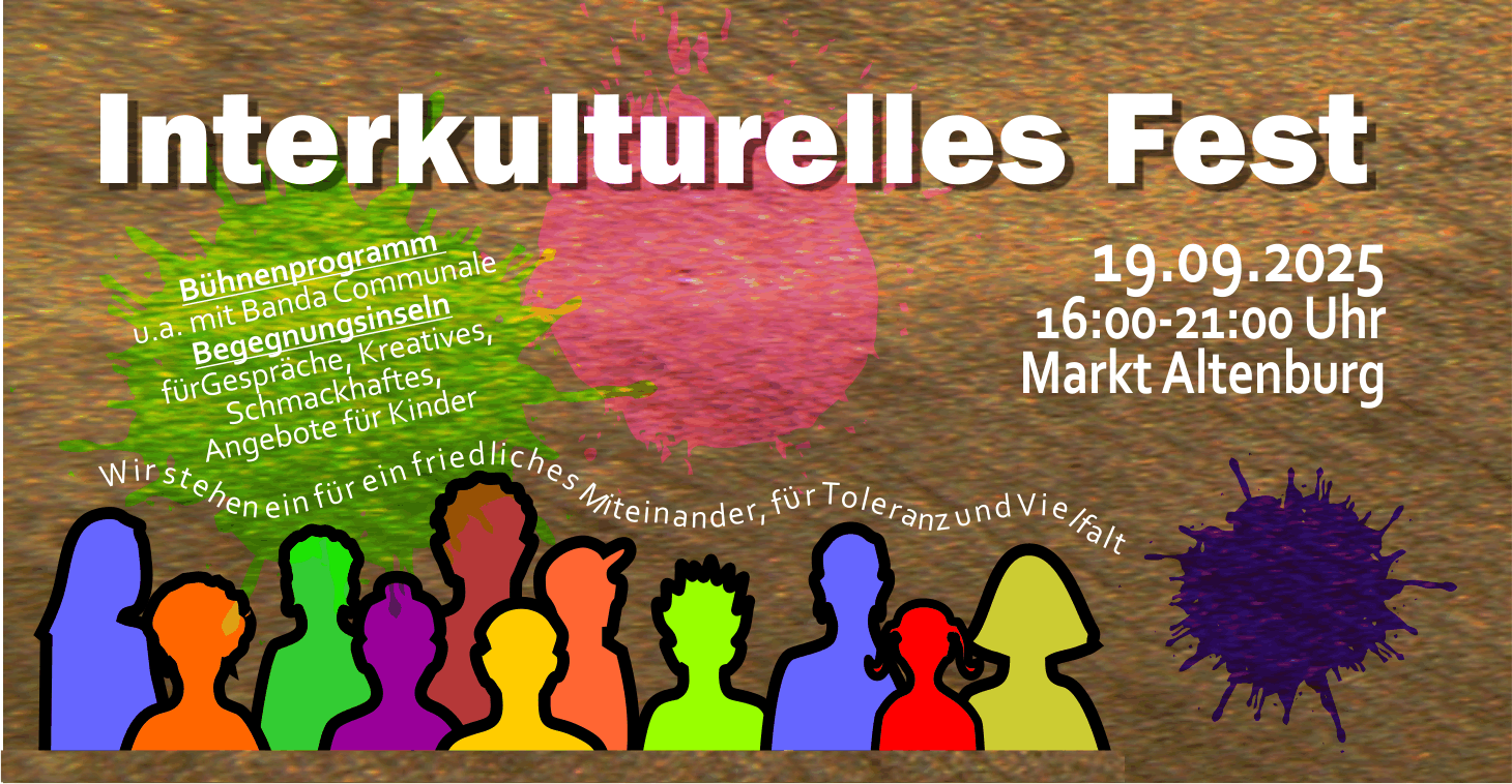 Interkulturelles Fest am 19.09.2025, 16:00 Uhr, Bühnenprogramm, Begegnungsinseln
