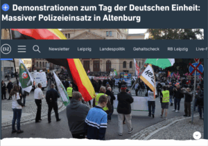 Beitrag der LVZ am 3. Oktober 2025